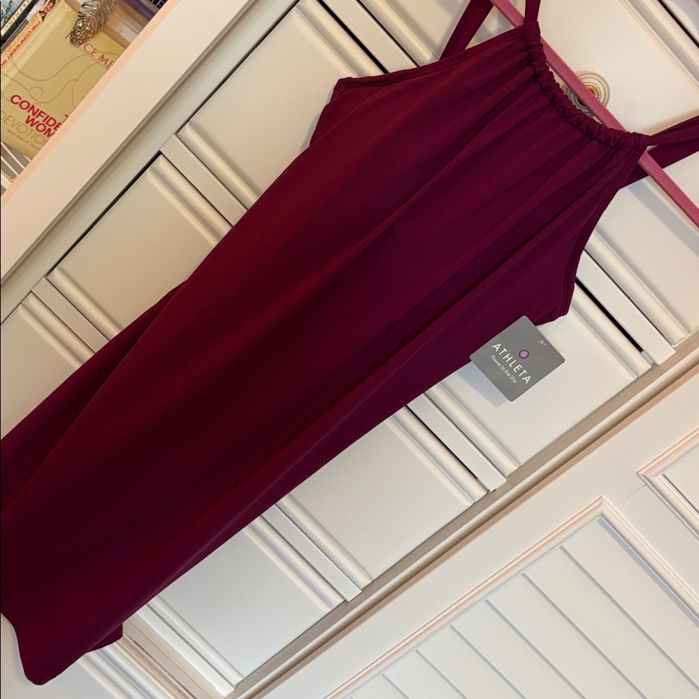 NWT- Athleta plum colored work out/ pool side dress!